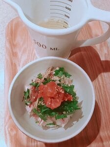 冷やしだし茶漬け。