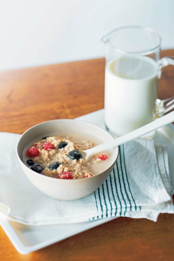 牛乳とオートミール