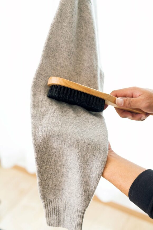 衣類ブラッシング