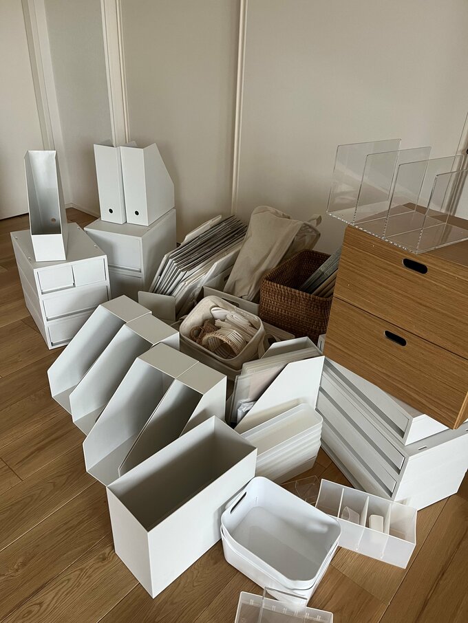 あふれた収納ボックス