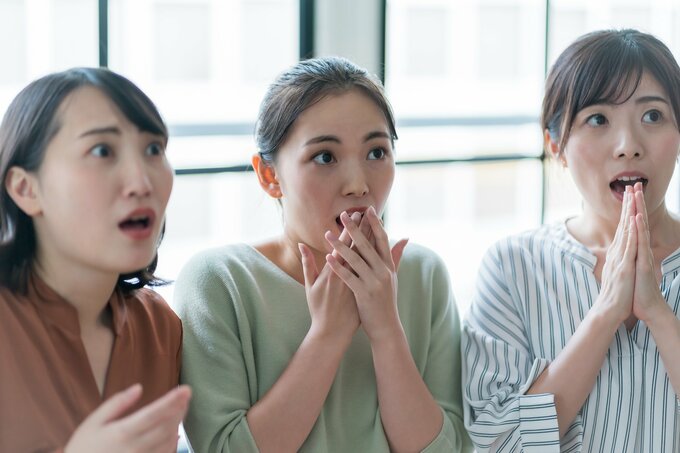 驚くママ友たち