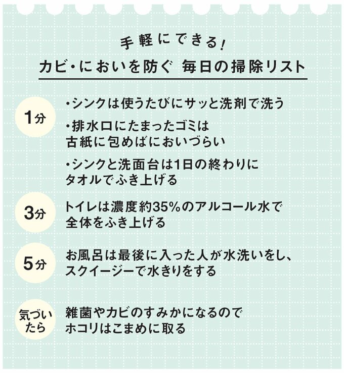 毎日の掃除リスト