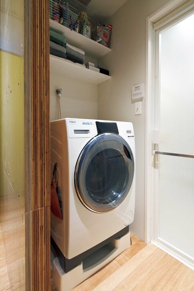 バスルームとランドリースペース