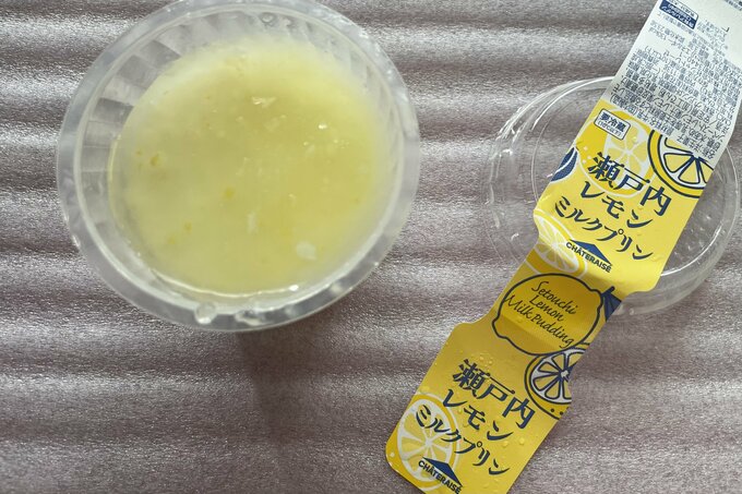 瀬戸内レモンミルクプリン（140円）