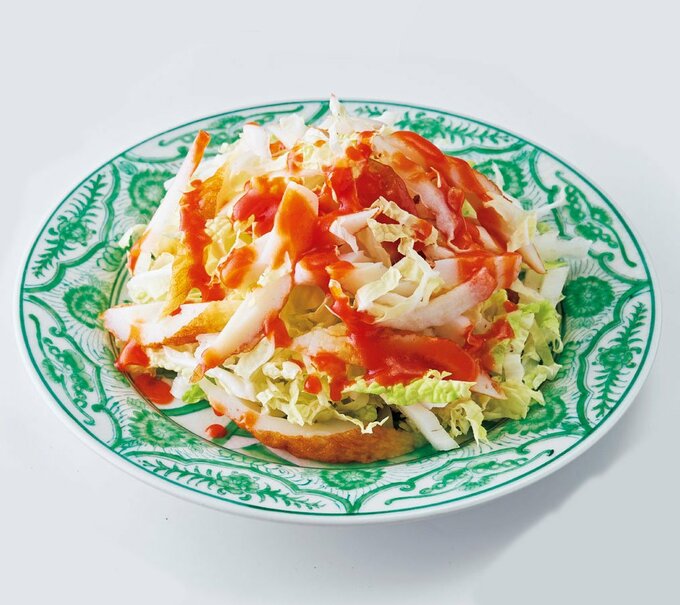 白菜とちくわのケチャップサラダ