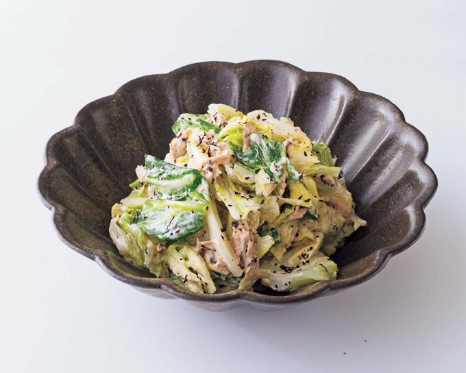 キャベツナマヨシソあえ