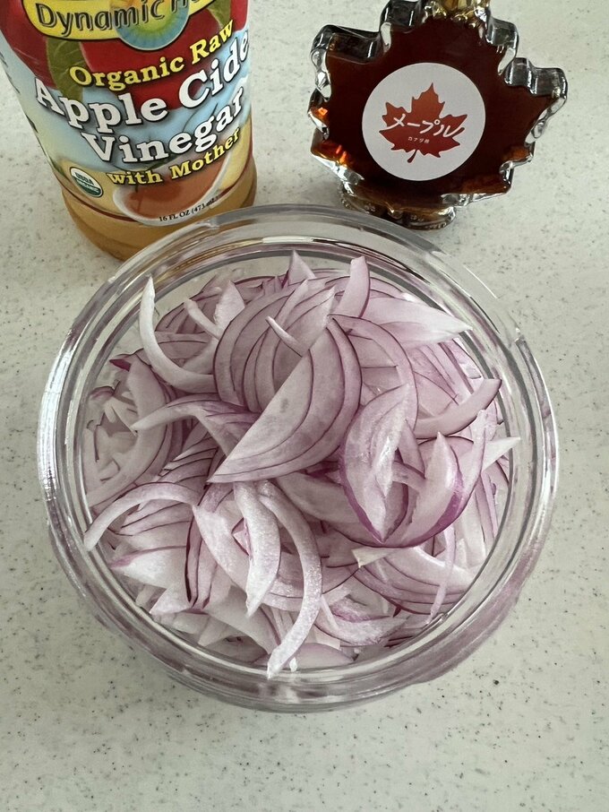 タマネギとシロップ類