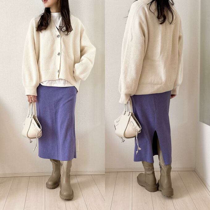 ロングカーデ合わせ