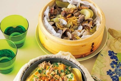 アサリの風味がじんわ～り優しい。蒸すだけ簡単「せいろおかず」レシピ2つ