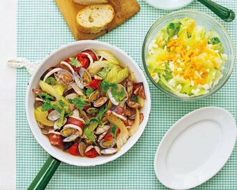 ダイエットに最適な魚介のワイン蒸し献立。高タンパク・低脂質でうま味たっぷり