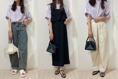 40代、夏は「ユニクロのサテンブラウス」があればいい。2990円で上品見え＆体型カバーもかなう