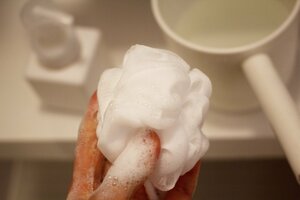 簡単にモコモコの泡がつくれます