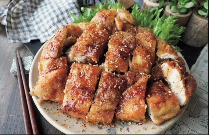 鶏むね肉でうまだれ揚げ鶏