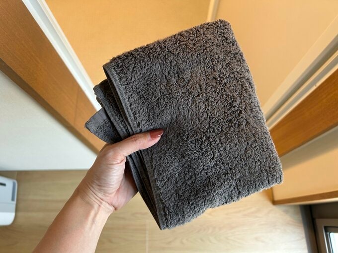体ふきに使っているのはフェースタオル