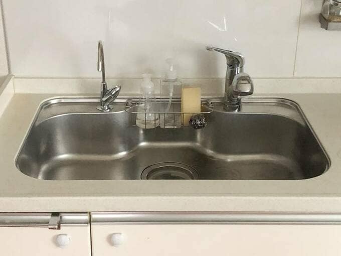 洗剤ラックありのシンク