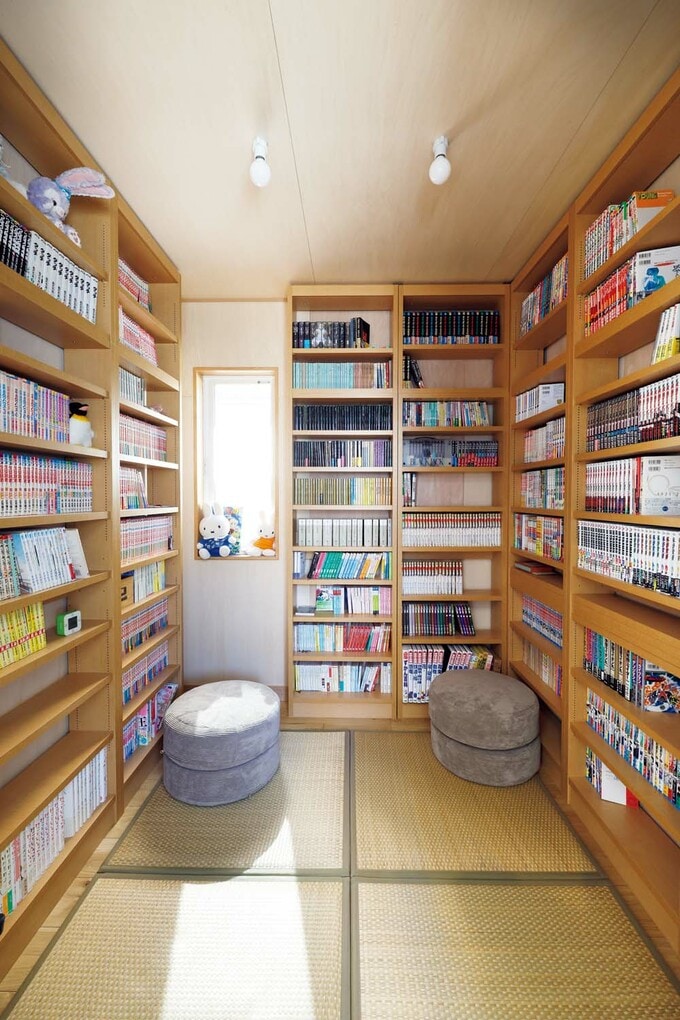 コミック専用の収納ルーム