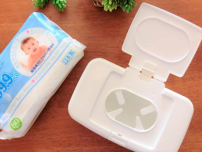 100円ショップのワンプッシュフラップケースに入れてパッケージを目隠し