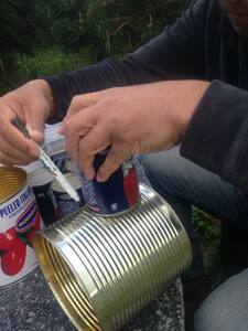 トマト缶で作れるロケットコンロ