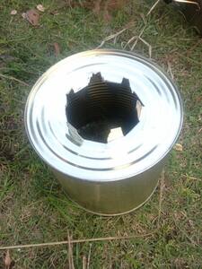 トマト缶で作れるロケットコンロ