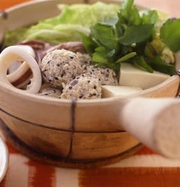 鶏団子の白菜鍋