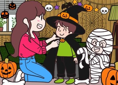 ハロウィーンはどんな仮装する？どこが違う？5つ見つけたらエラい＜間違い探し＞