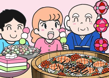 明日は楽しいひな祭り。何かが違う？5つ見つけたらエラい間違い探し