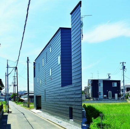 変形敷地に建つ注文住宅