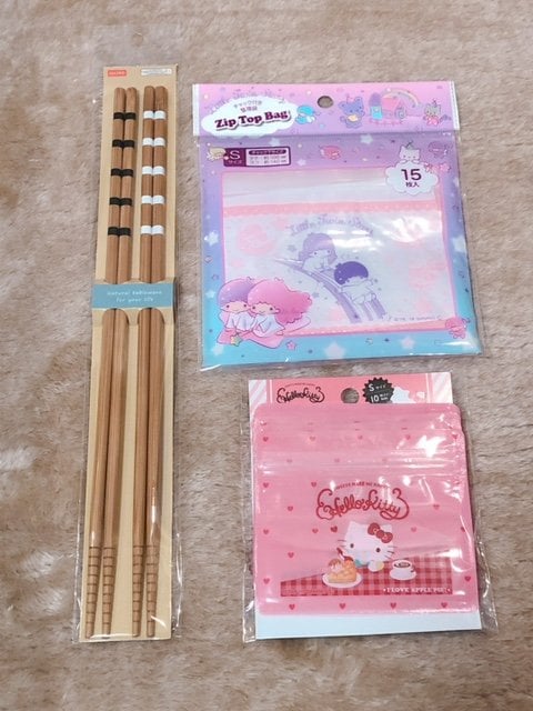 菜箸とミニジッパー