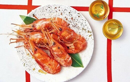 エビの酒蒸し煮