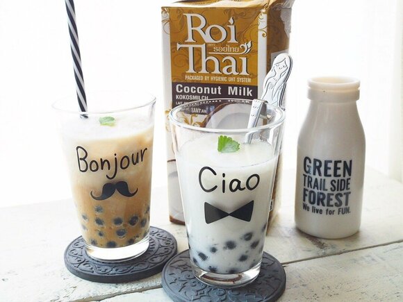 タピオカ入りココナッツミルク