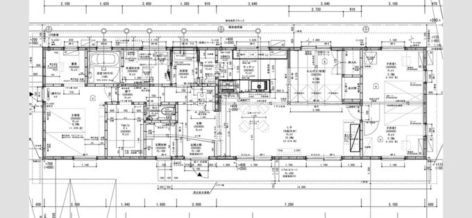 平屋の間取り図
