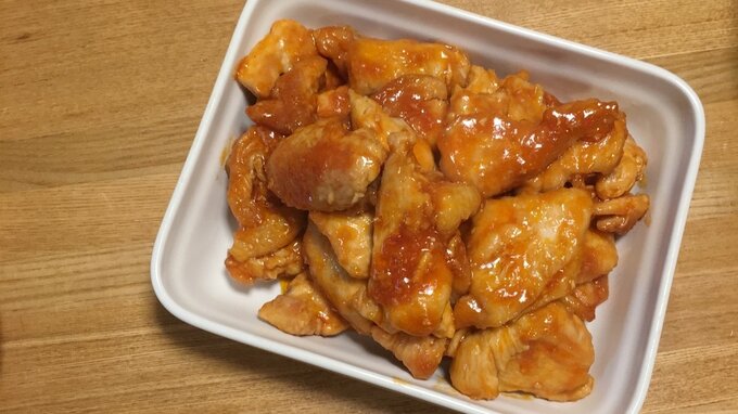 鶏胸肉炒めエビチリ風