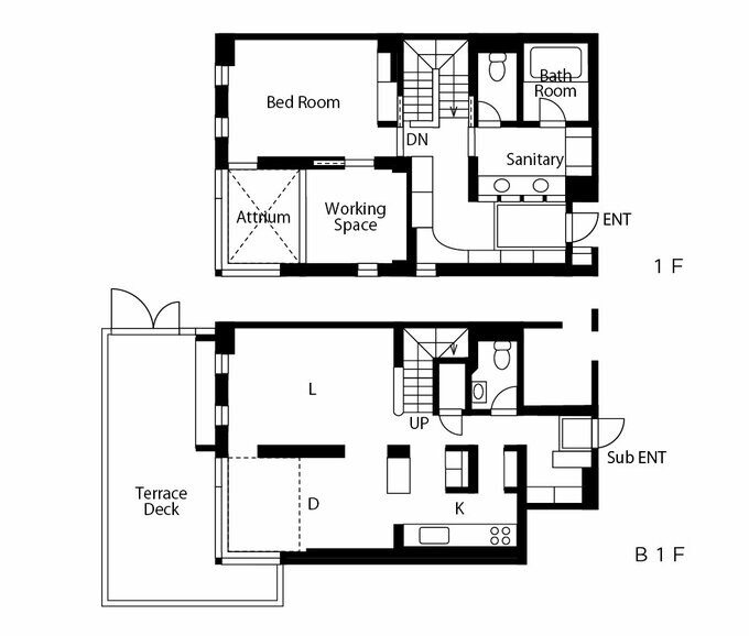 リノベーション後の間取り図