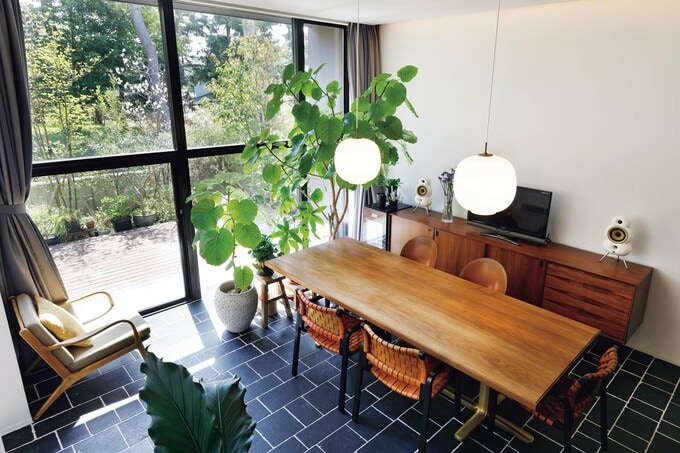 リビングダイニングの見下げ