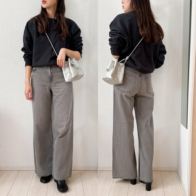 スウェットとジーンズ