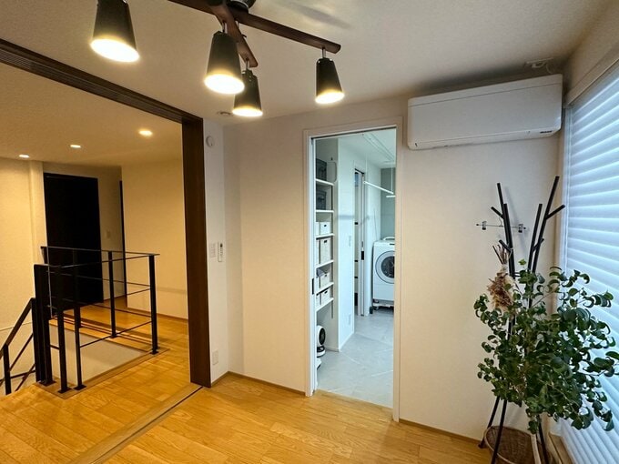 2階のランドリールームの位置