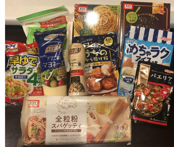 当選した食品詰め合わせ