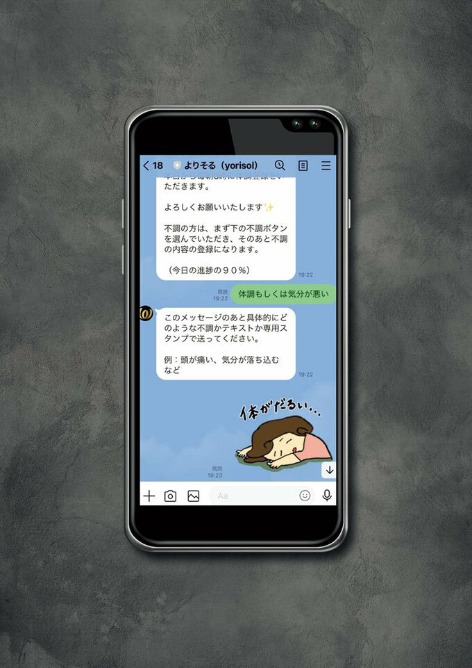 スマホライン画面