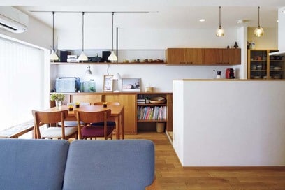 【マンションリノベ事例】北欧デザインが映える温もりのある住まいに。木や漆喰の素材感が生きています