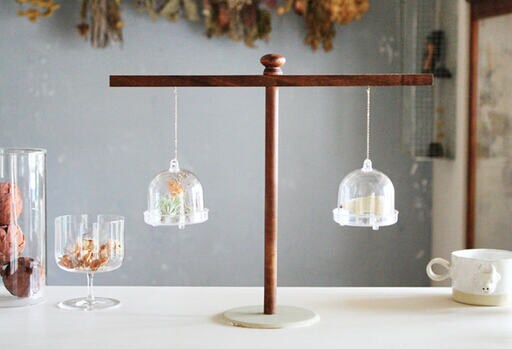 クリアドームのハンギングスタンド