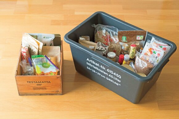 食品ストックの収納