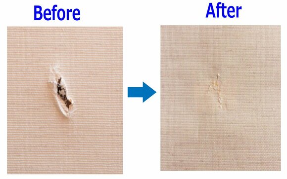 破れが修復！