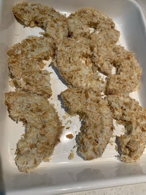 米粉などをつけた車麩