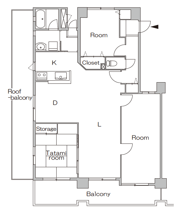 リノベーション前の間取り図