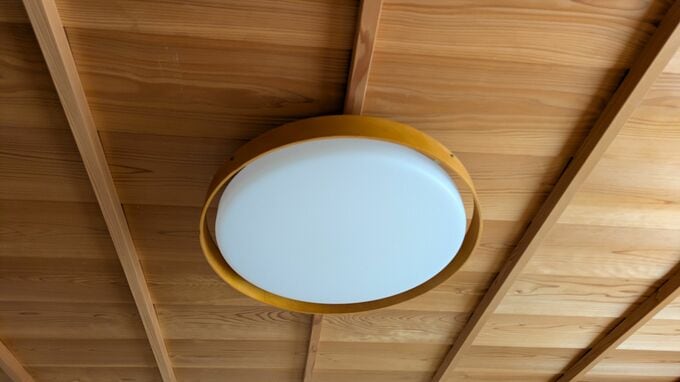 就寝時の災害対策に、照明はペンダントタイプからシーリングタイプに