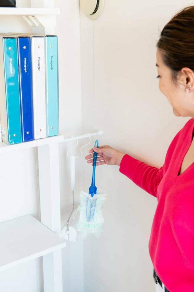 手に取りやすいところに道具を置きたい