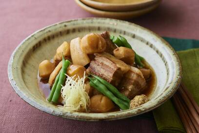 皮が驚くほど簡単にむける栗「ぽろたん」。豚バラと煮込むと絶品