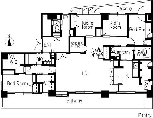 リノベーション後の間取り図