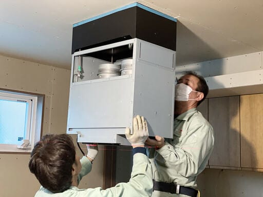 レンジフードを設置