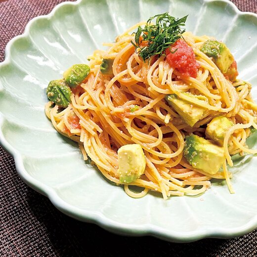 明太アボカドパスタ